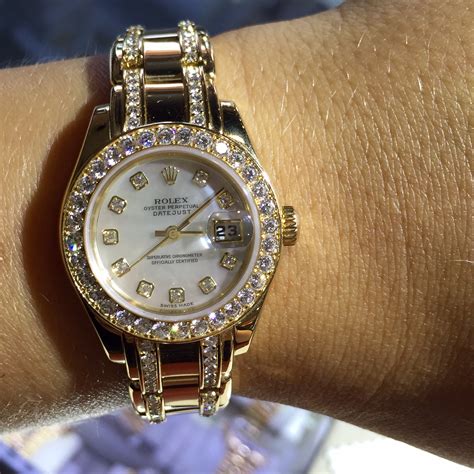 rolex watch diamonds|rolex diamond watch women's.